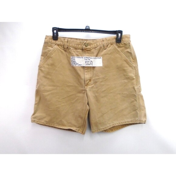 Carhartt Other - VTG Carhartt B25 BRN Carpenter Shorts Made In USA Duck Canvas Brown Mens 38x8